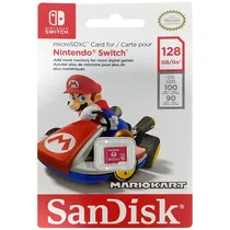 Cartão de Memória Micro SD de 128GB Sandisk SDSQXAO-128G-GNCZN para Nintendo Switch