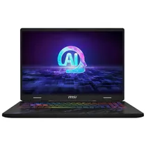 Notebook Gamer MSI Pulse 16 Ai C1VGKG-077US Intel Core Ultra 9 185H Tela QHD+ 16" / 32GB de Ram / 1TB SSD / Geforce RTX4070 8GB - Core Preto (Ingles)