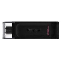 Pendrive Kingston 256GB Datatraveler 70 DT70/256GB USB 3.2 - Preto