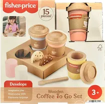 Conjunto Café para Levar de Madeira Fisher Price - HXT85