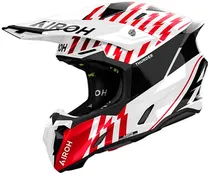 Capacete para Moto Airoh Twist 3 Thunder - Tamanho L (59-60) - Red/White