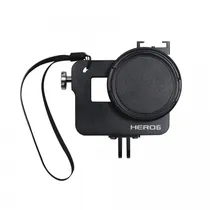 Caixa de Proteção Em Alumínio Gopower para Gopro Hero 5/6 - Preto