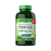 Vitaminas Nature's Truth Natural Lemon Flavor Fish Oil 250 Cápsulas
