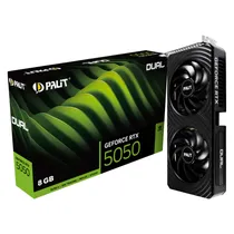 Placa de Vídeo RTX-5050 8GB GDDR6 128BIT Palit Dual NE65050019P1-GB2070D