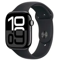 Apple Watch Series 10 MWWQ3LW/A Caixa Alumínio 46MM Preto - Esportiva Preto M/L