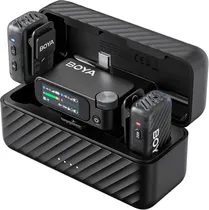 Microfone Sem Fio Boya Boyamic 2-02 USB-C - Preto