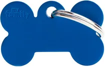 Medalha de Identificação Myfamily Osso Pequeno MFB03 - Azul