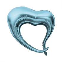 Balao para Festas Coracao YSBLD31 Azul Claro