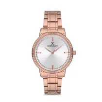 Relógio Analógico Feminino Daniel Klein Premium DK.1.12530-2 - Rosa Ouro