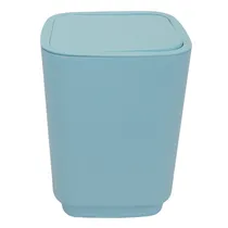 Lixeira Plastica com Tampa :13.2*13.6*16.5CM.