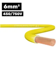 Cabo Flexsil 450/750V 1*6MM 100M Amarelo