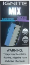 Vape Descartável Ignite Mix Blueberry Ice/Raspberry Blackberry 40000 Puffs