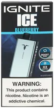 Vape Descartável Ignite V400 Ice Blueberry 40000 Puffs