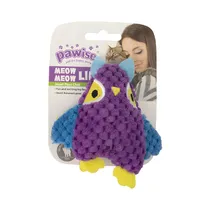 Juguete para Mascota Pawise 27804 Meow Meow Life Peluche de Búho Violeta