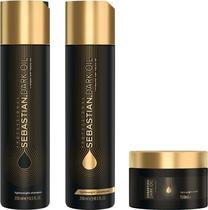 Kit Shampoo + Condicionador + Mascara Sebastian Dark Oil Lightweight