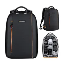 Mochila p/Camera K&F Camera Back 18L Black/Orange (KF13.140)