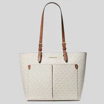 Bolso de Mano Femenino Michael Kors Jet Set Travel Tote Mediano Con Logotipo Y Bolsillo