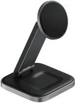 Suporte de Carga Satechi QI2 Wireless Dobrável 2 Em 1 - ST-Q21FM