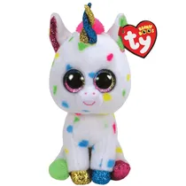 TY Peluches TY Beanie Boos Harmonie Unicornio Moteado Mediano Tela Poliester 3 Años + Multicolor