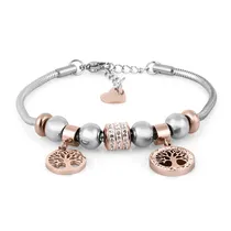 Pulseira Feminina Daniel Klein DKJ.3.2089-3 - Prata/Rose Gold