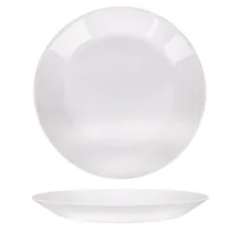 Placa de Vidro Branco Plana Redonda 19CM