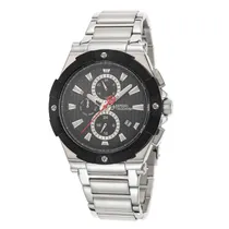 Relógio Analógico Masculino Sergio Tacchini ST.1.10042-1 com Pulseira de Aço Inoxidável - Prata e Preto