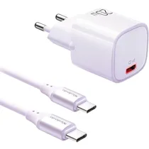 Cargador de Pared Mcdodo CH-4045 USB-C 20 W - Purple + Cable USB-C