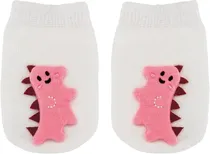 Meia Antiderrapante Dino Rosa Buba - 14547 - P