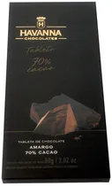 Chocolate Havanna 70% Cacao Amargo - 80G