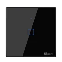 Sonoff Interruptor Smart Parede T3EU1C 1TC Preto Sonoff Interruptor Smart Parede T3EU1C 1TC Preto