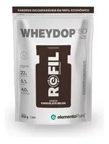 Elemento Puro Refil Wheydop Iso Choco Belga 900G Plastico 900 G/35 Servs Blanco