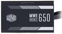 Fonte para Gabinete Cooler Master Mwe 650W 80 Plus Bronze Bivolt Preto