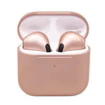 Fone de Ouvido Sem Fio 4 TWS com Bluetooth - Dourado
