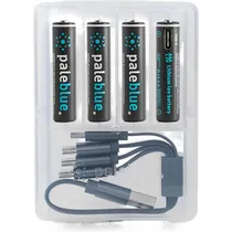 Pilha Recarregável Paleblue AAA 600 Mah USB-C - 4 Unidades