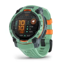Smartwatch Garmin Instinct 3 Amoled 010-02936-01 com 45MM / Tela Amoled / 10 Atm / Bluetooth - Neo Tropic