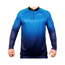 Remera de Pesca Sunflex Sport Raglan DRY-Fit Azul Vida