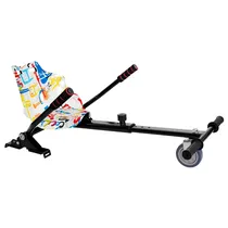 Cadeira para Scooter Hover Kart Keen / Carrinho para Hoverboard - Graphite Colorido