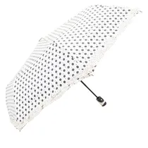 Guarda-Chuva Adulto Design Poá Branco