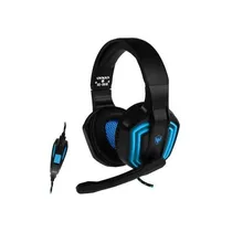 Fone de Ouvido Gaming Satellite com Microfone AE-361B LED Evolution USB 3.5MM Azul