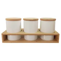 Conjunto de Potes de Ceramica 3PC
