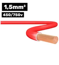 Cabo Flexsil 450/750V 1*1.5MM 100M Vermelho