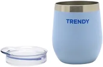 Cuia para Mate Trendy 16268B com Tampa 280ML - Azul Céu