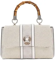 Bolsa Guess AG933720 Kerima Feminina - Natural/Dove Logo