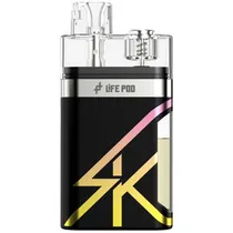 Vaper Descartável Life Pod SK Kit 10000 Puffs com 5% Nicotina - Banana Frost
