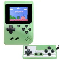 Console Portátil Game Box Plus de 3" com 500 Jogos - Verde Claro + Controle (Inglês Chinês)