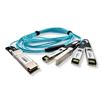 F. M QSFP28-100G/4SFP28-AOC5M Cabo Óptico Ativo 5M