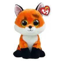 TY Peluches TY Beanie Boos Meadow Zorro Naranja Mediano Tela Poliester 3 Años + Multicolor