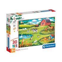 Rompecabezas Clementoni Super Color The Animal Farm 20286 30 Piezas