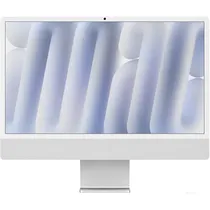 Apple Imac (Late 2024) 24" 4.5K Nano Glass M4 256 GB MD3H4LL/A - Silver (Inglês)