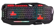 Teclado com Fio Gaming Xtrike Me GK-901 USB 2.0 Preto (Inglês)